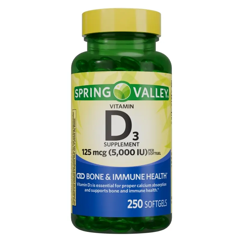 Spring Valley D3 Softgels WBG